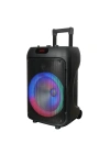 Zore GD-1203 Dijital LED Göstergeli FM Radyolu Mikrofonlu RGB TWS 12 inç Stereo Bass Kablosuz Karaoke Hoparlör