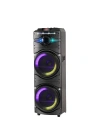 Zore GD-2016 Dijital LED Göstergeli FM Radyolu Mikrofonlu RGB TWS Çift 12 inç Stereo Bass Kablosuz Karaoke Hoparlör