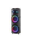 Zore GD-2016 Dijital LED Göstergeli FM Radyolu Mikrofonlu RGB TWS Çift 12 inç Stereo Bass Kablosuz Karaoke Hoparlör