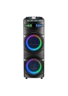 Zore GD-2016 Dijital LED Göstergeli FM Radyolu Mikrofonlu RGB TWS Çift 12 inç Stereo Bass Kablosuz Karaoke Hoparlör