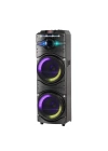 Zore GD-2016 Dijital LED Göstergeli FM Radyolu Mikrofonlu RGB TWS Çift 12 inç Stereo Bass Kablosuz Karaoke Hoparlör