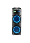 Zore GD-2016 Dijital LED Göstergeli FM Radyolu Mikrofonlu RGB TWS Çift 12 inç Stereo Bass Kablosuz Karaoke Hoparlör