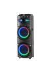 Zore GD-2016 Dijital LED Göstergeli FM Radyolu Mikrofonlu RGB TWS Çift 12 inç Stereo Bass Kablosuz Karaoke Hoparlör