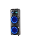 Zore GD-2016 Dijital LED Göstergeli FM Radyolu Mikrofonlu RGB TWS Çift 12 inç Stereo Bass Kablosuz Karaoke Hoparlör