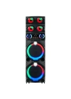 Zore GD-2126 Dijital LED Göstergeli FM Radyolu Mikrofonlu RGB TWS Çift 12 inç Stereo Bass Kablosuz Karaoke Hoparlör