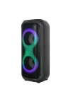 Zore GD-2413 FM Radyolu RGB TWS Çift 4 inç Stereo Bass Kablosuz Hoparlör