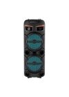 Zore GD-2809 Dijital LED Göstergeli FM Radyolu Mikrofonlu RGB TWS Çift 8 inç Stereo Bass Kablosuz Karaoke Hoparlör