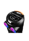 Zore GD-2887 Dijital LED Göstergeli Mikrofonlu RGB TWS 8 inç Stereo Bass Kablosuz Karaoke Hoparlör