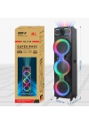 Zore GD-3126 Dijital LED Göstergeli Mikrofonlu RGB TWS Üçlü 10 inç Stereo Bass Kablosuz Karaoke Hoparlör