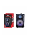 Zore GD-904 Dijital LED Göstergeli FM Radyolu Mikrofonlu RGB TWS 8 inç Stereo Bass Kablosuz Karaoke Hoparlör