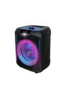 Zore GD-907 Dijital LED Göstergeli FM Radyolu Mikrofonlu RGB TWS 8 inç Stereo Bass Kablosuz Karaoke Hoparlör