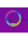 Zore LJJ18 RGB Light 45cm Işıklı Telefon Tutucu Ring Light