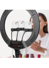 Zore LJJ22 RGB Light 56cm Işıklı Telefon Tutucu Ring Light