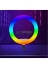 Zore LJJ22 RGB Light 56cm Işıklı Telefon Tutucu Ring Light