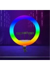 Zore LJJ22 RGB Light 56cm Işıklı Telefon Tutucu Ring Light