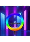 Zore LJJ22 RGB Light 56cm Işıklı Telefon Tutucu Ring Light