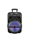 Zore LT-5312BT Mikrofonlu RGB Işıklı 12 inç Stereo Kumandalı Kablosuz Karaoke Hoparlör Speaker v5.0