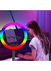 Zore MJ-56 Uzaktan Kumandalı 21 inç Işıklı Telefon Tutucu Ring Light