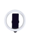 Zore MJ20 RGB Light 8 inç Işıklı Telefon Tutucu Ring Light