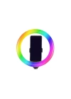 Zore MJ20 RGB Light 8 inç Işıklı Telefon Tutucu Ring Light