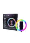 Zore MJ20 RGB Light 8 inç Işıklı Telefon Tutucu Ring Light