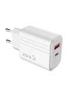 Zore Play Serisi PL06 Type-C 2in1 Seyahat Şarj Aleti 20W