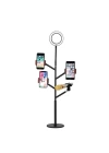 Zore Professional Live Stream Işıklı Telefon Tutucu Ring Light