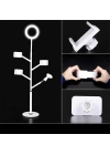 Zore Professional Live Stream Işıklı Telefon Tutucu Ring Light