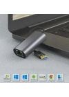 Zore QG03 USB-A to RJ45 USB3.0 Ethernet Dönüştürücü Kablo 1000Mbps 22cm