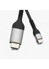 Zore QG06 8K 60 Hz Görüntü Kalitesi Type-C to HDMI Kablo 1.8M