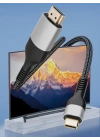 Zore QG06 8K 60 Hz Görüntü Kalitesi Type-C to HDMI Kablo 1.8M