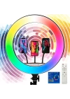 Zore RGB Light 45cm Işıklı Telefon Tutucu Ring Light