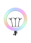 Zore RGB Light 56cm Işıklı Telefon Tutucu Ring Light