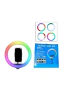 Zore RGB Light 56cm Işıklı Telefon Tutucu Ring Light
