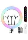 Zore RGB Light 56cm Işıklı Telefon Tutucu Ring Light
