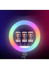 Zore RGB Light 56cm Işıklı Telefon Tutucu Ring Light