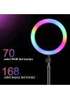 Zore RGB MJ-33 Işıklı Telefon Tutucu Ring Light
