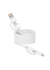 Zore Spiral Magnetik Örgülü Tasarım 4in1 A+C to C+L Kablo 1M