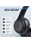 Zore ST95 Güçlü Ses Özelliği Ayarlanabilir ve Katlanabilir Kulak Üstü Bluetooth Kulaklık