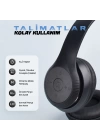 Zore ST95 Güçlü Ses Özelliği Ayarlanabilir ve Katlanabilir Kulak Üstü Bluetooth Kulaklık