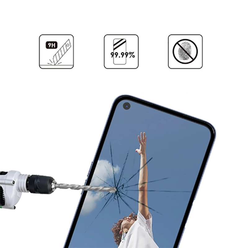 More TR Oppo A52 Zore Kenarları Kırılmaya Dayanıklı Cam Ekran Koruyucu