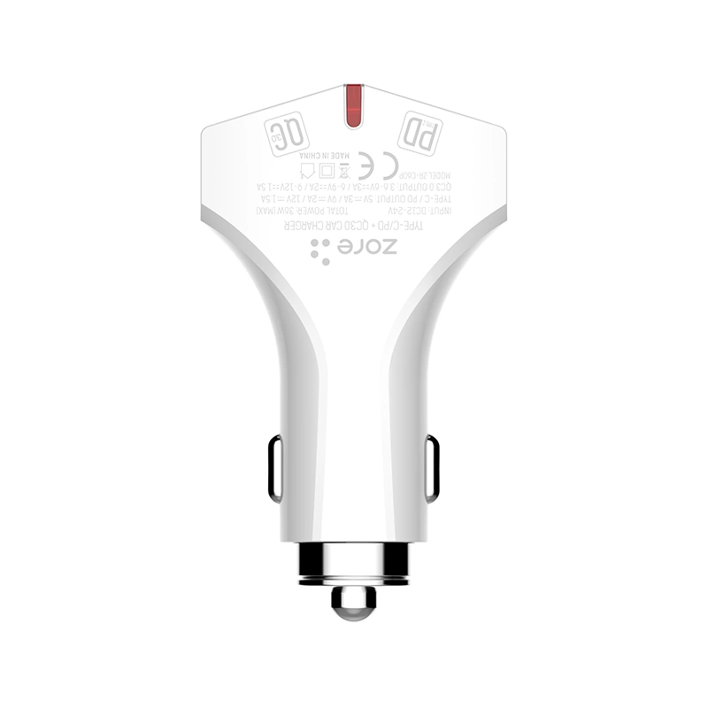 Zore ZR-C60P Type-C 2 in 1 Araç Şarj Seti