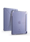 More TR Apple iPad 9.7 2018 (6.Nesil) Kılıf Zore Tri Folding Kalem Bölmeli Standlı Kılıf