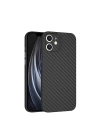 More TR Apple iPhone 12 Kılıf ​​​​​Wiwu Skin Carbon PP Kapak