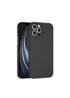 More TR Apple iPhone 12 Pro Kılıf ​​​​​Wiwu Skin Carbon PP Kapak