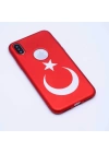 More TR Apple iPhone X Kılıf Zore Bayrak Silikon