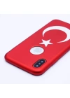 More TR Apple iPhone X Kılıf Zore Bayrak Silikon