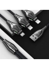 More TR Benks D27 3 in 1 Snake Lightning+Lightning+Micro Kablo 1.5M