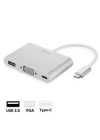 More TR Benks U20 Type-C to 3 in 1 Adaptör (Usb 3.0+VGA+Type-C)