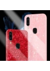 Huawei P20 Lite Kılıf Zore Marbel Cam Silikon